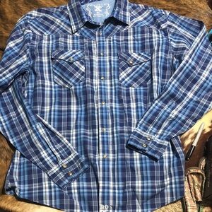 Twenty X pearl snap shirt in men’s XXL